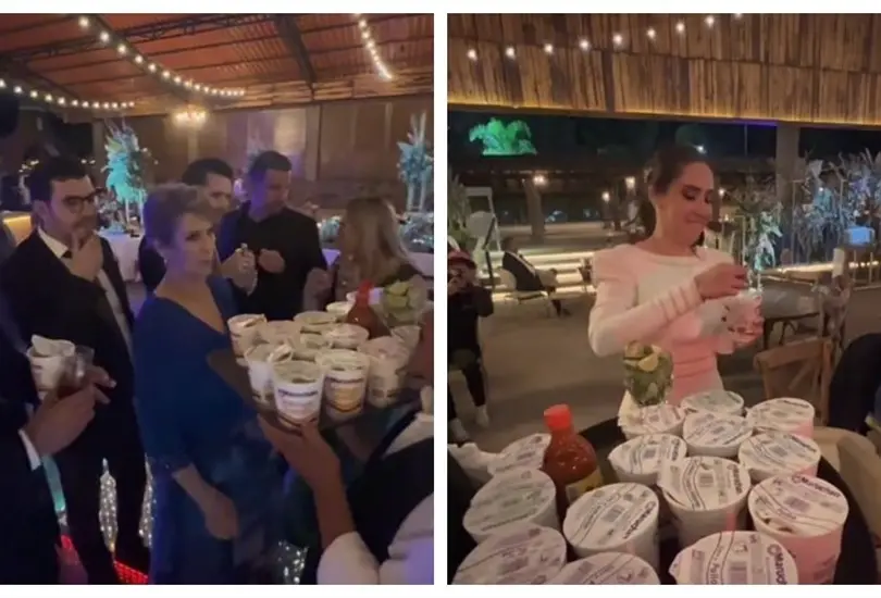 Novios dan de cenar sopa Maruchan Novios dan de cenar sopa Maruchan