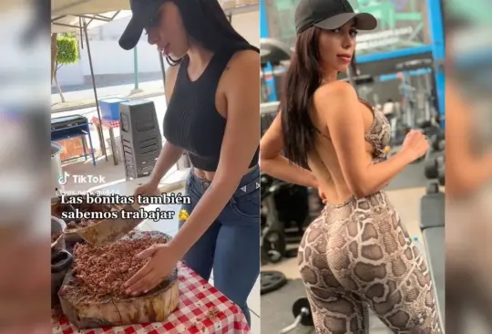 Vendedora de tacos cautiva en redes: las bonitas también sabemos trabajar. 