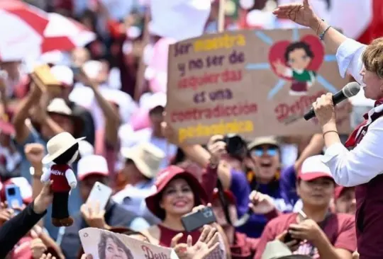 Delfina Gómez obtuvo un triunfo contundente en Toluca. 