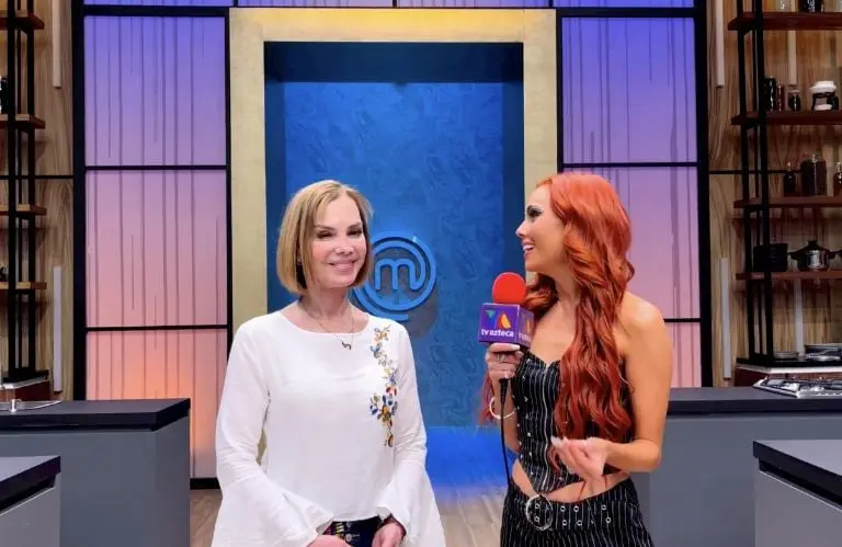 Gaby Godsmith es la cuarta eliminada de MasterChef Celebrity 2023. Créditos: TV Azteca
