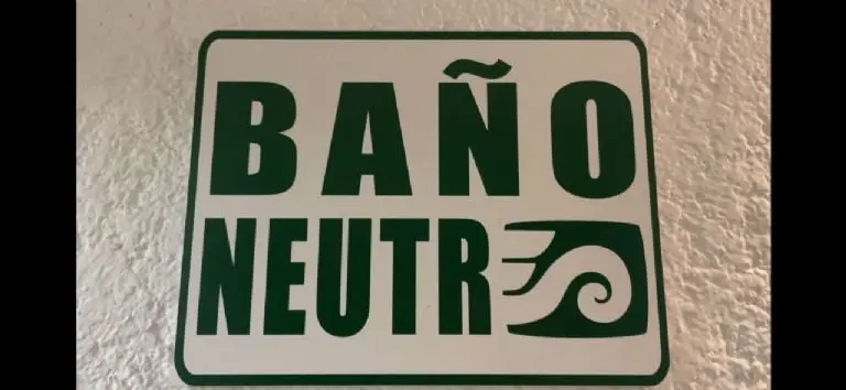 Señalética para identificar los baños neutros. Créditos: INBAL