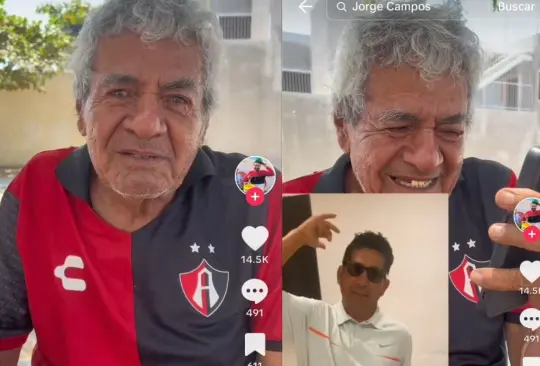 Jorge Campos ayuda a su exentrenador - Tomada de video