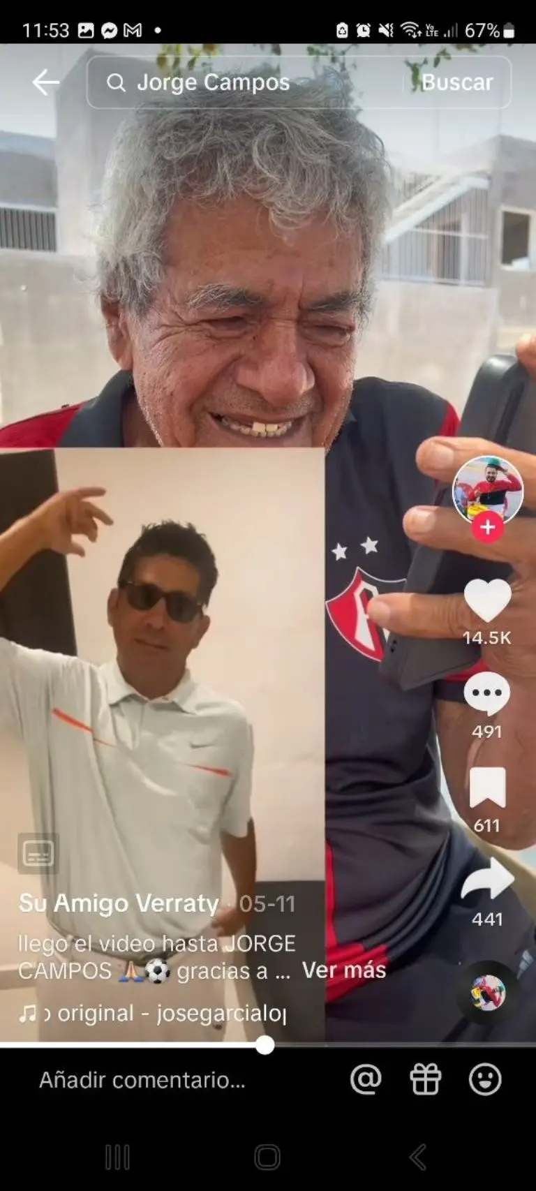 Jorge Campos ayuda a su exentrenador - Tomada de video