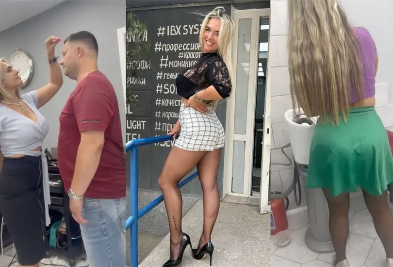 Hermosa estilista abre cuenta de TikTok para atraer clientes a su est&eacute;tica. 