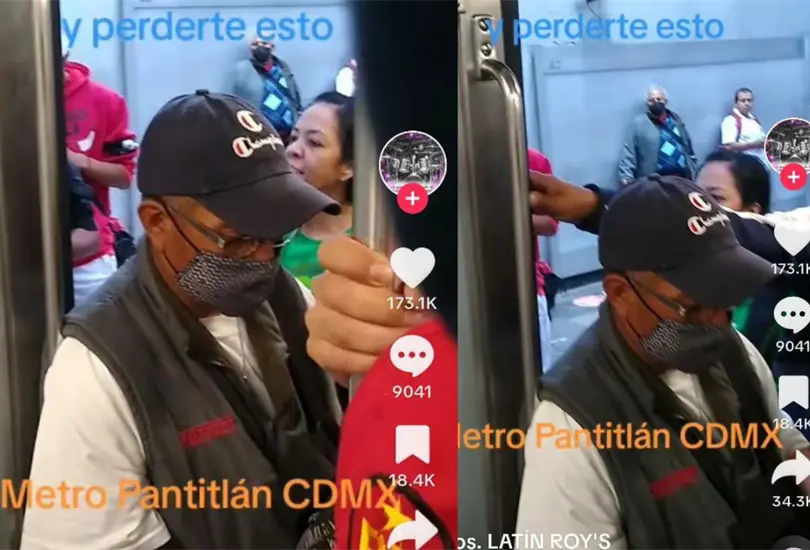Mujer arremete contra conductor de Metro por no avanzar Mujer arremete contra conductor de Metro por no avanzar
