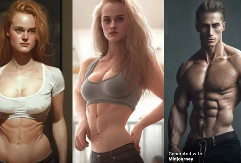 Este es el cuerpo perfecto de hombres y mujeres seg&uacute;n la Inteligencia Artificial. 
