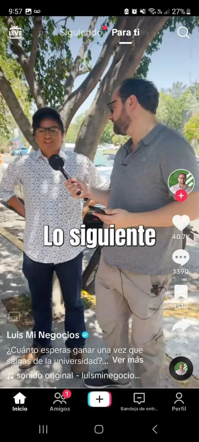Universitarios responden cuánto les gustaría ganar en su primer empleo - Tomada de video