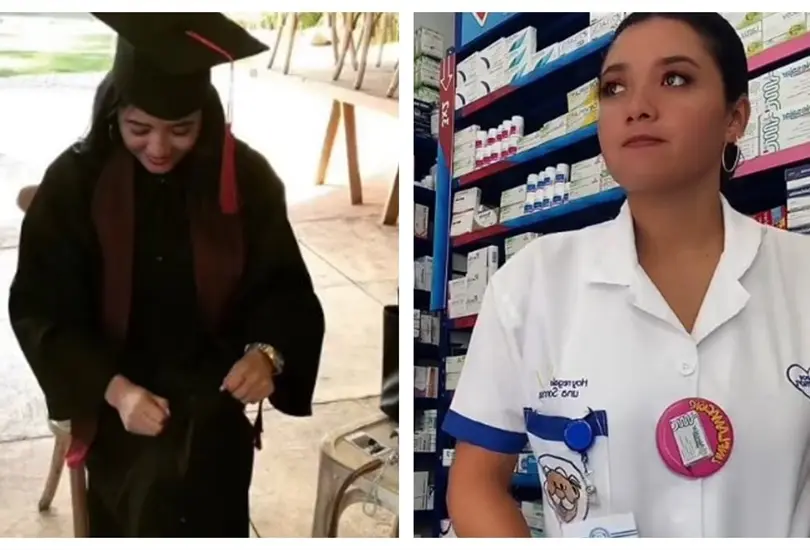 Maestra ahora trabaja en Farmacias Similares