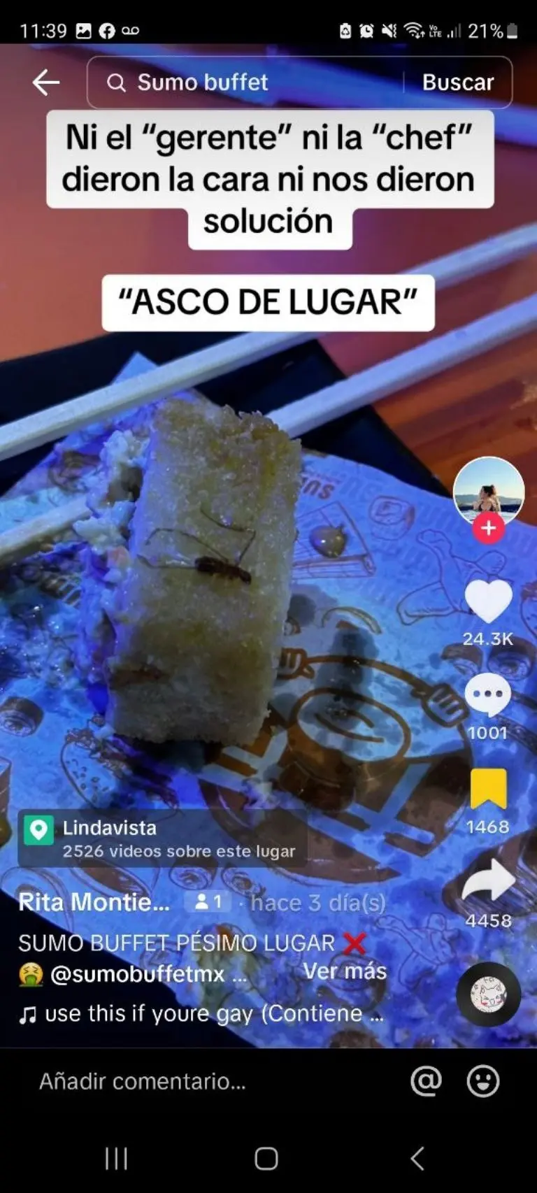 Exhiben a Sumo Buffet - Tomada de video