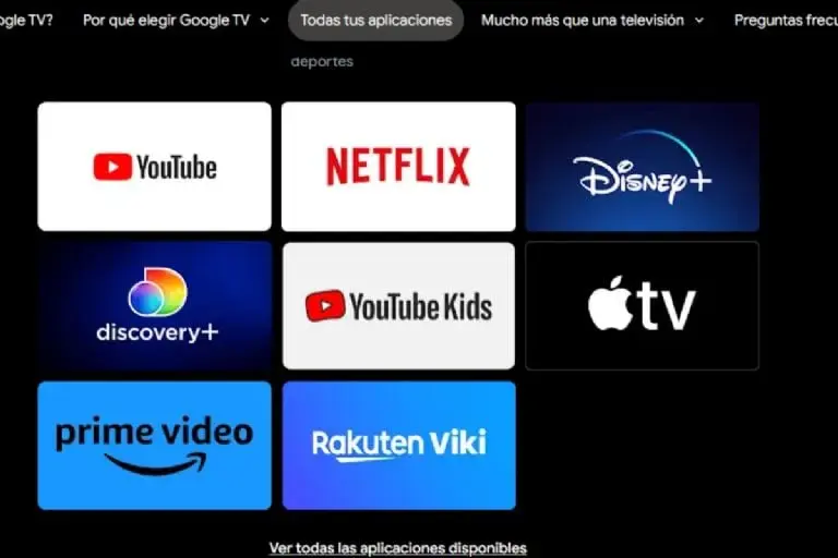 Google TV - Captura de pantalla