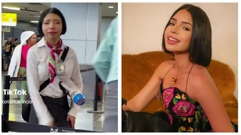 Confunden a trabajadora de Volaris con Ángela Aguilar (TikTok)