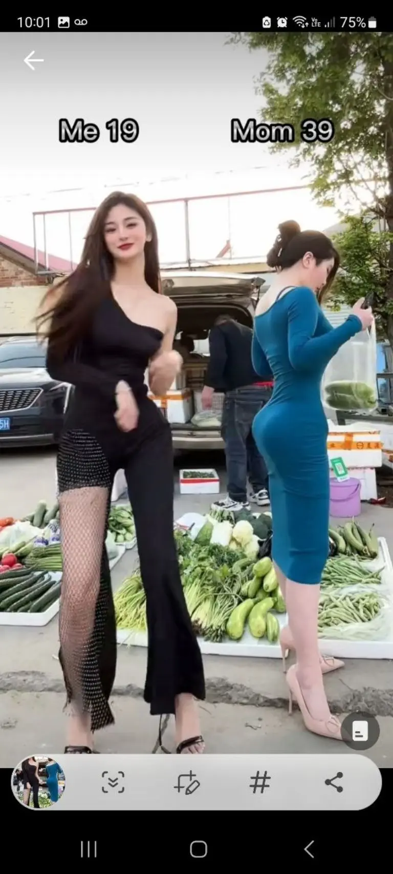 Madre e hija asiáticas conquistan TikTok - @gaideptrongbar88