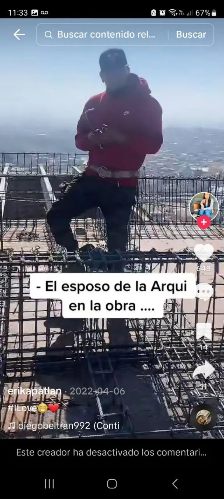 Ventajas de salir con la arquitecta- Tomada de video