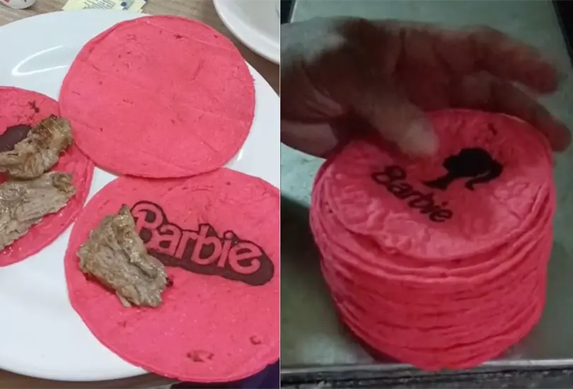 Barbie: tortiller&iacute;a se hace viral por vender tortillas rosas. 