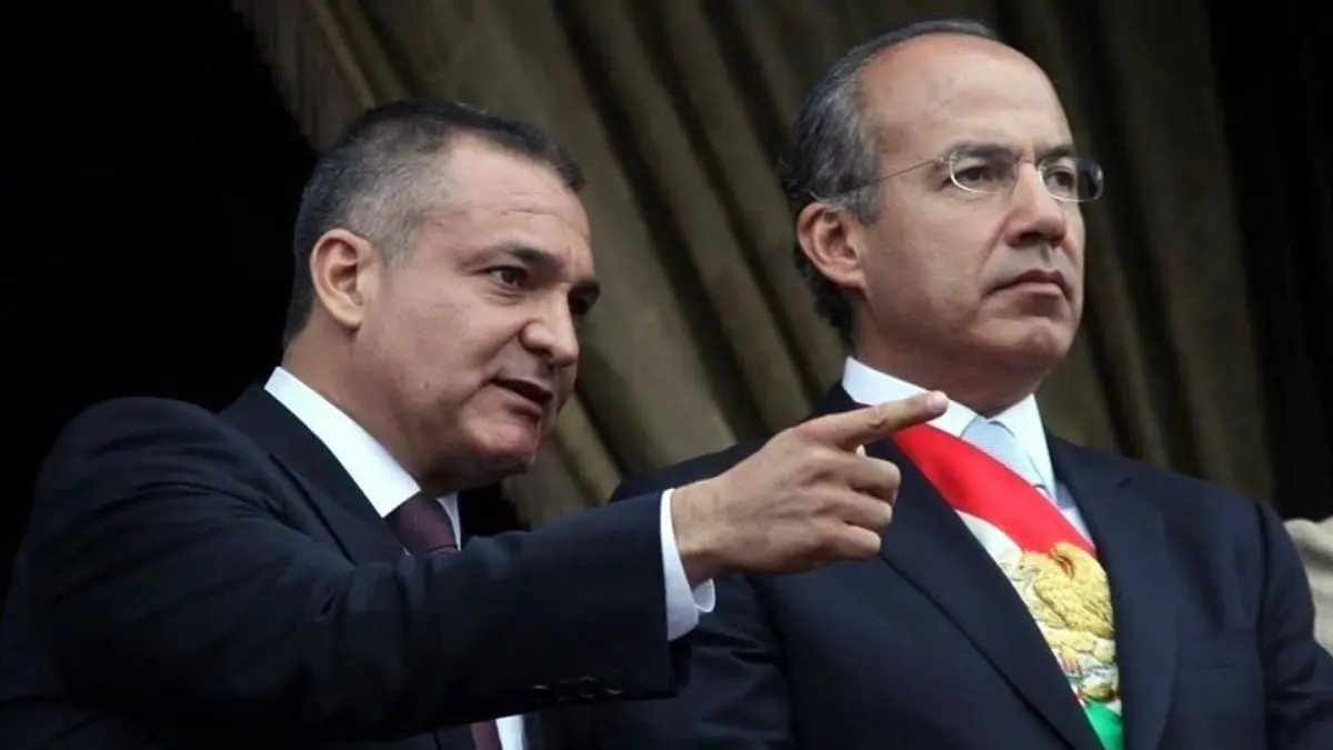 En 2023, Adán Augusto acusó al expresidente Felipe Calderón de encubrir a su secretario de Seguridad, Genaro García Luna. Archivo.