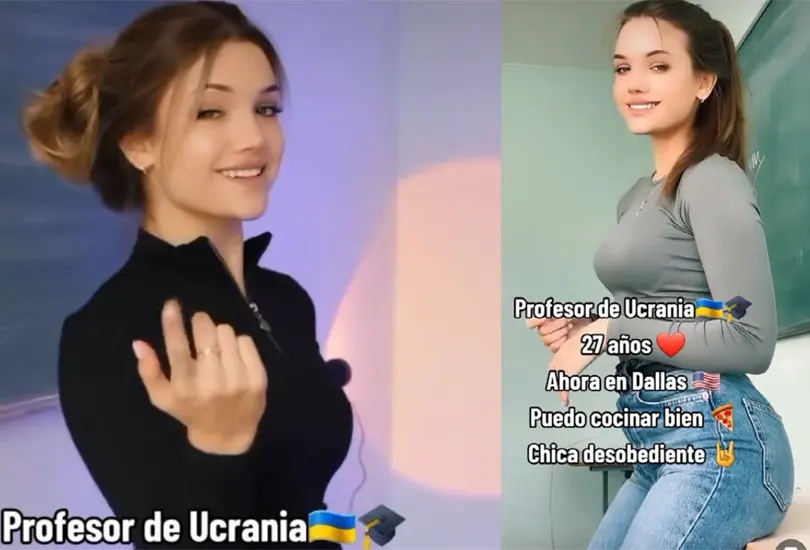 Maestra ucraniana se hace viral por pasos de baile en clases