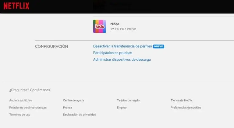 Transferencia de perfil de Netflix (Captura de pantalla)