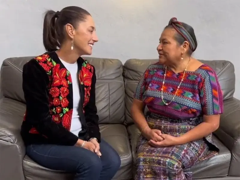 En su reunión con Claudia Sheinbaum, Rigoberta Menchú le deseó éxito y reconoció su liderazgo En su reunión con Claudia Sheinbaum, Rigoberta Menchú le deseó éxito y reconoció su liderazgo