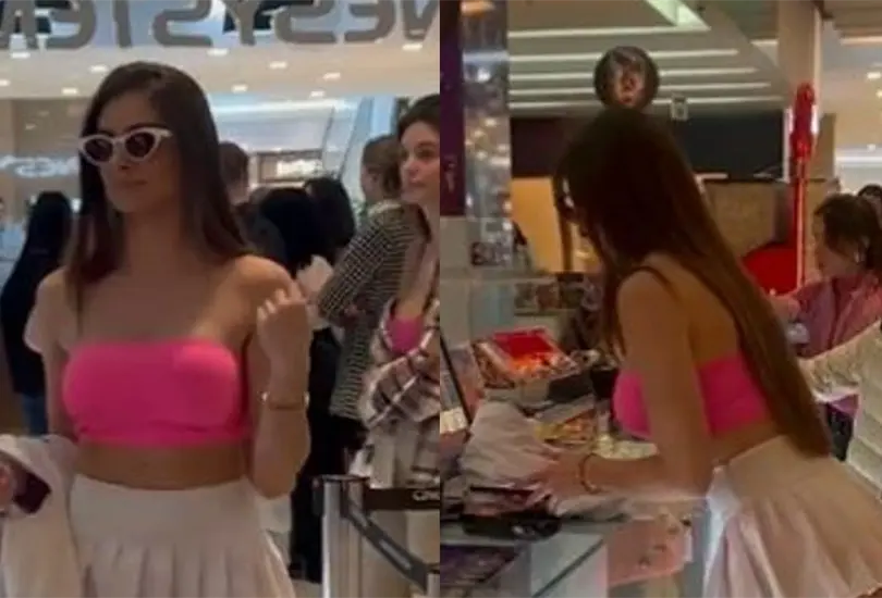 La mujer cautivó con su atuendo de Barbie. La mujer cautivó con su atuendo de Barbie.
