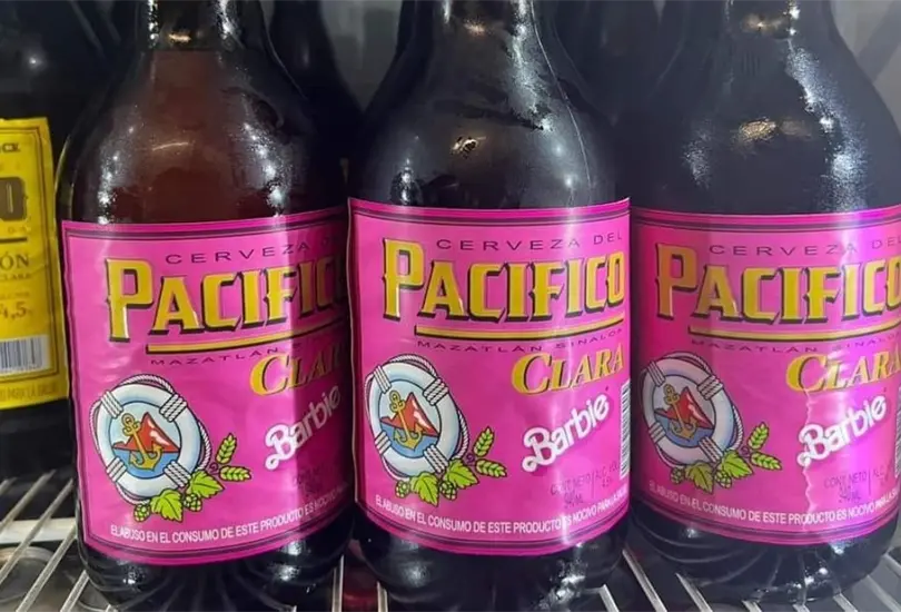 Sacan caguamas de cerveza de Barbie, ¿dónde las venden? Sacan caguamas de cerveza de Barbie, ¿dónde las venden?