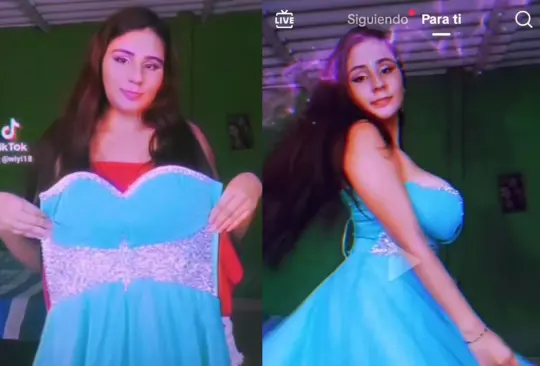 Una joven decidió volverse a poner su vestido de XV años luego de 4 años de haberlo utilizado; el resultado cautivó a sus fans