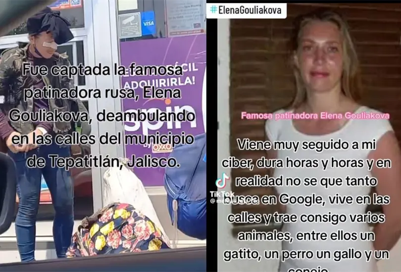 En redes sociales se hizo viral la historia de Elena Gouliakova, una destacada patinadora rusa que buscaba compartir su experiencia y apoyar a deportistas en México y que ahora vive en calles de Tepatitlán, en Jalisco. En redes sociales se hizo viral la historia de Elena Gouliakova, una destacada patinadora rusa que buscaba compartir su experiencia y apoyar a deportistas en México y que ahora vive en calles de Tepatitlán, en Jalisco.