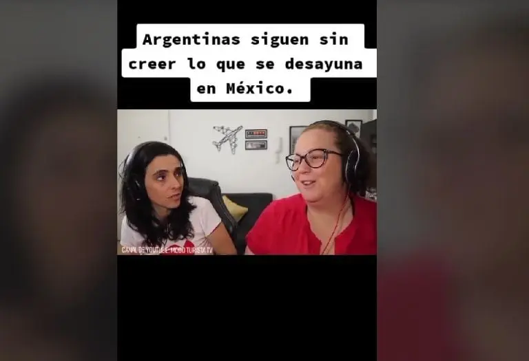 Argentinas se sorprenden al ver un desayuno mexicano (TikTok)