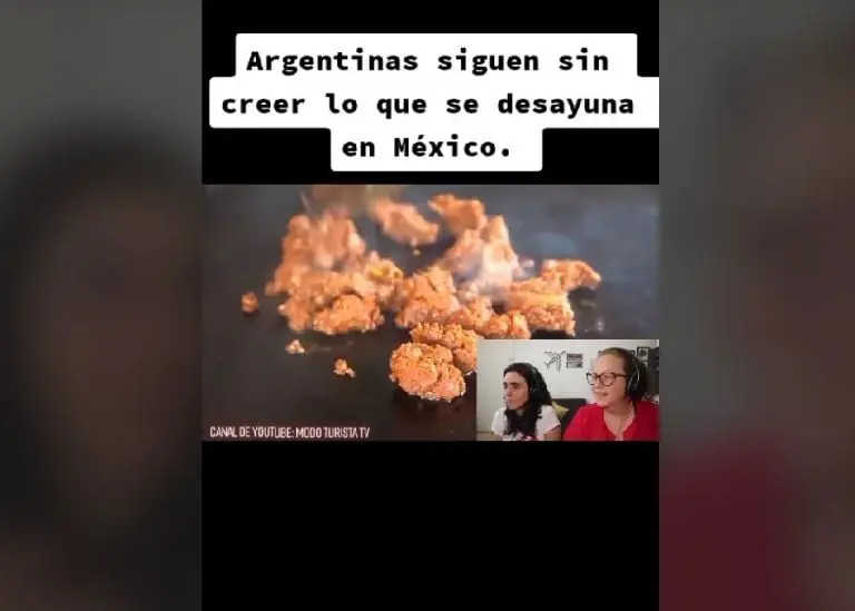 Argentinas se sorprenden al ver un desayuno mexicano (TikTok)