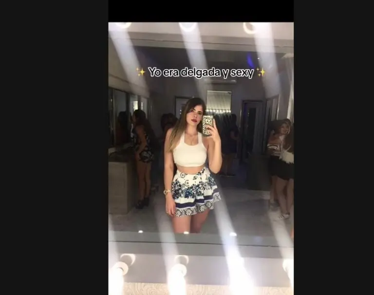 Mujer sube de peso tras enamorarse (TikTok)