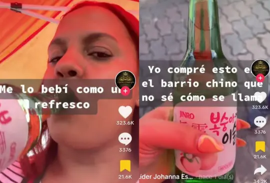 Una usuaria de TikTok compró un soju sin sospechar que se trataba de una bebida alcohólica y terminó caminando borracha por calles de la CDMX