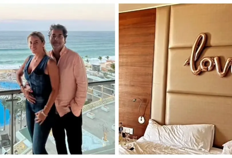 Ra&uacute;l Araiza y su novia en Los Cabos