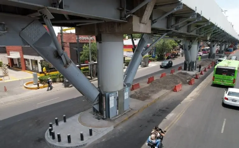 Reparación y reforzamiento de la Línea 12 del Metro CDMX. Foto: Gobierno