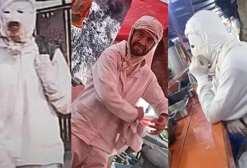 Hombre de blanco camina por el Estado de México y genera terror. Hombre de blanco camina por el Estado de México y genera terror.