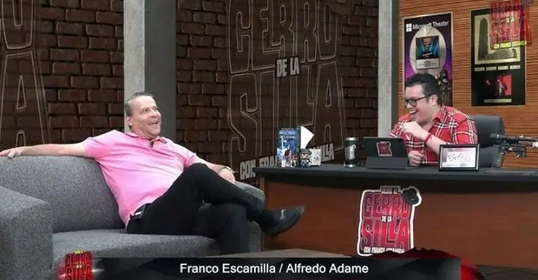 Alfredo Adame y Franco Escamilla en el show Tirando Bola. Créditos: Youtube