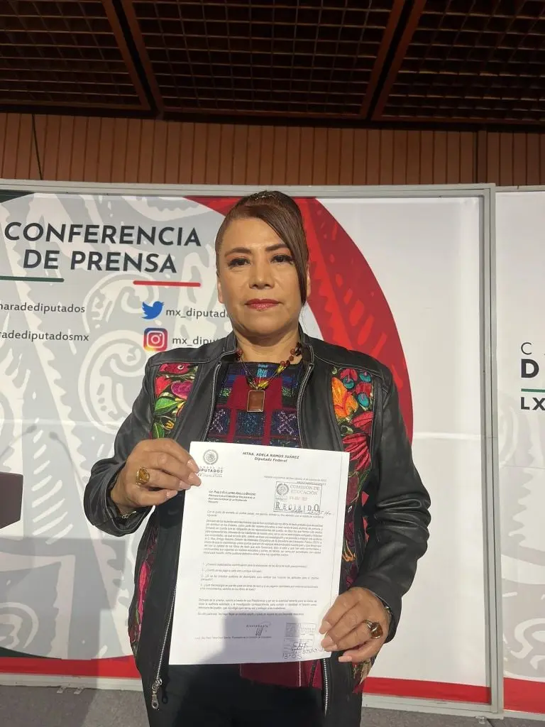 Diputada Adela Ramos en desacuerdo con la distribución de libros de la SEP Créditos: Facebook????