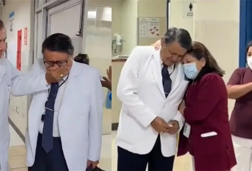 Médico se jubila y le organizan emotiva despedida: Se merece eso y más. Médico se jubila y le organizan emotiva despedida: Se merece eso y más.
