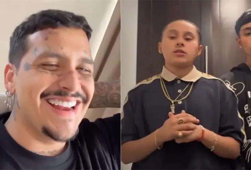 VIDEO: Christian Nodal tambi&eacute;n se burla de Yahritza y su Esencia. 