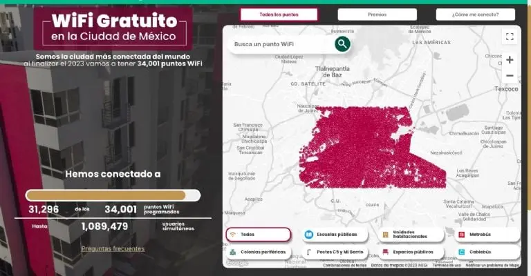 Sheinbaum presume logro en CDMX: 'somos la ciudad más conectada del mundo´ Créditos: Internet para todas