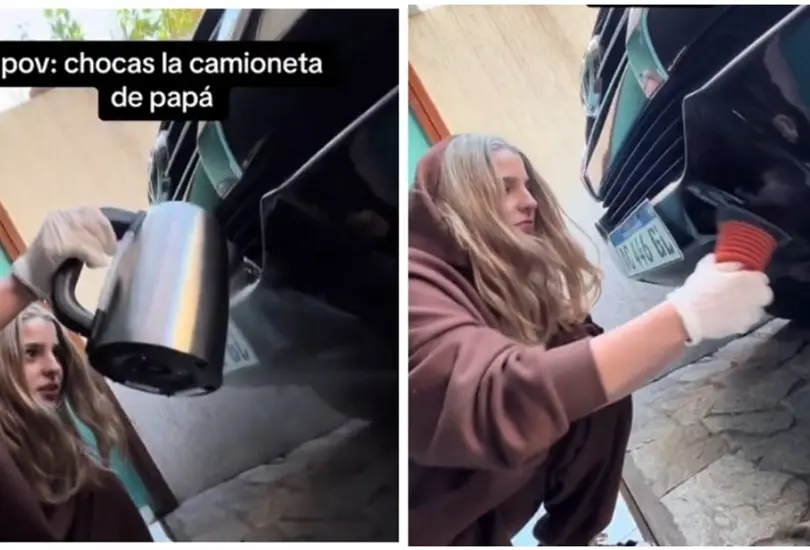 Joven choca el auto de su pap&aacute;