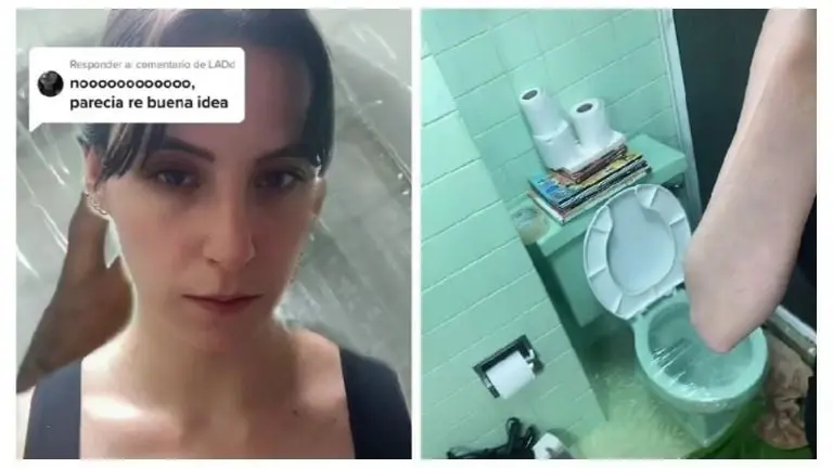 Joven sigue truco de TikTok y termina mal