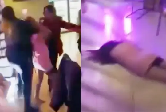 VIDEO: Captan fuerte pelea campal en un bar en Tlaxcala. 