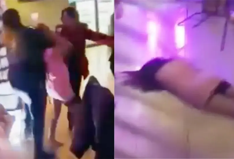 VIDEO: Captan fuerte pelea campal en un bar en Tlaxcala. VIDEO: Captan fuerte pelea campal en un bar en Tlaxcala.