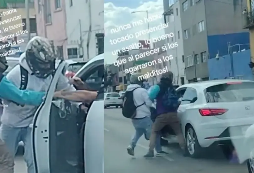 VIDEO: Captan asalto a conductor en Circuito Interior, ya los detuvieron. VIDEO: Captan asalto a conductor en Circuito Interior, ya los detuvieron.