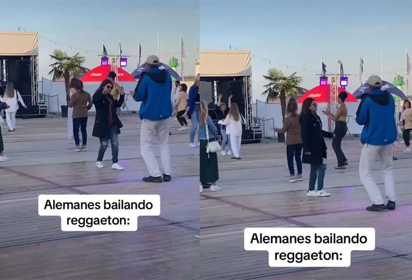 Alemanes se hacen virales por su peculiar forma de bailar reguet&oacute;n