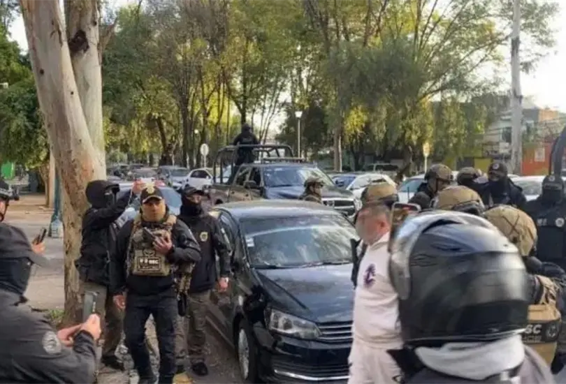 Detienen a 5 integrantes del CJNG en la colonia Narvarte, en CDMX. 