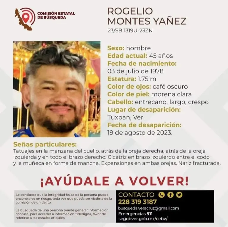 Rogelio Montes Yáñez: Reportan desaparecido a integrante de Grupo Palomo. Foto: Facebook