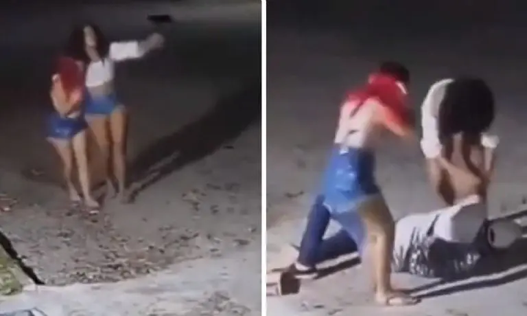 VIDEO: Mujeres fingen estar borrachas para asaltar a hombre. Foto: Twitter