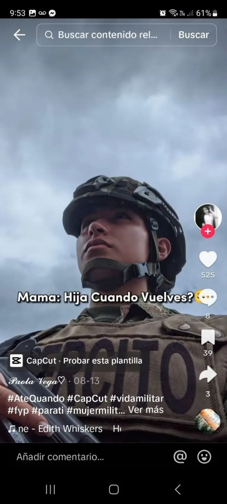 Joven militar se hace viral en redes - Tomada de video