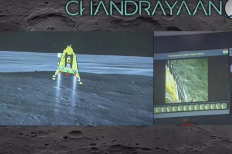 India llega a la Luna - Tomada de video