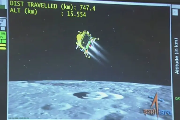 India llega a la Luna - Tomada de video